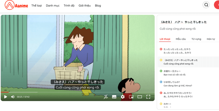 Học tiếng Nhật qua anime vietsub cho mục tiêu nghe – hiểu khi làm việc với người Nhật