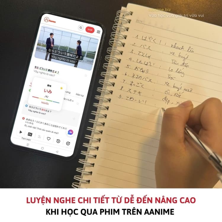 Lộ trình học tiếng Nhật qua anime mỗi ngày từ N5 đến N3