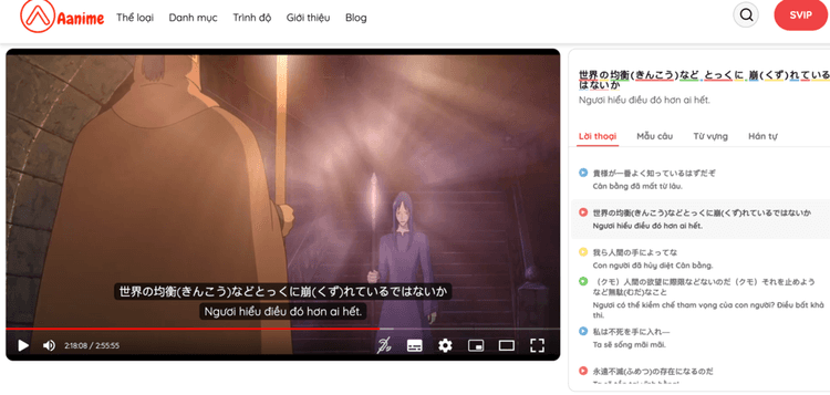 Ứng dụng học tiếng Nhật qua phim khác gì YouTube?